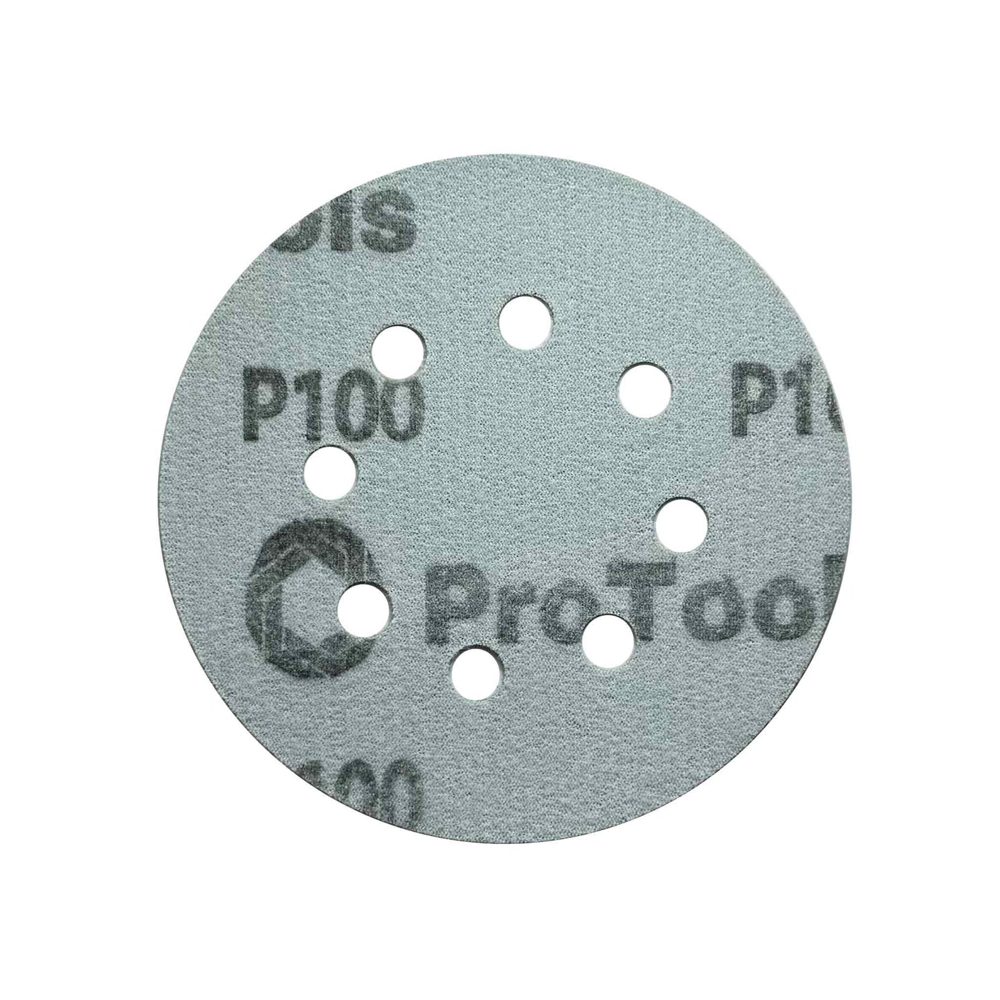 Hook and loop backing of 125mm sanding disc for quick attachment