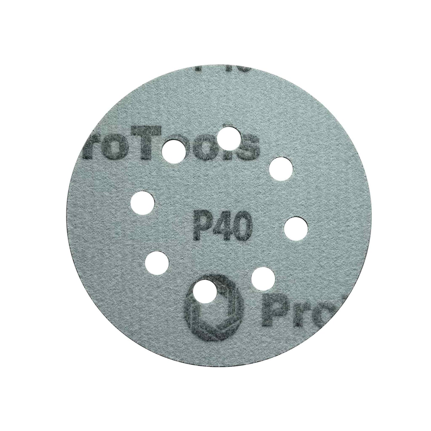 Hook and loop back of 125mm sanding disc for quick attachment