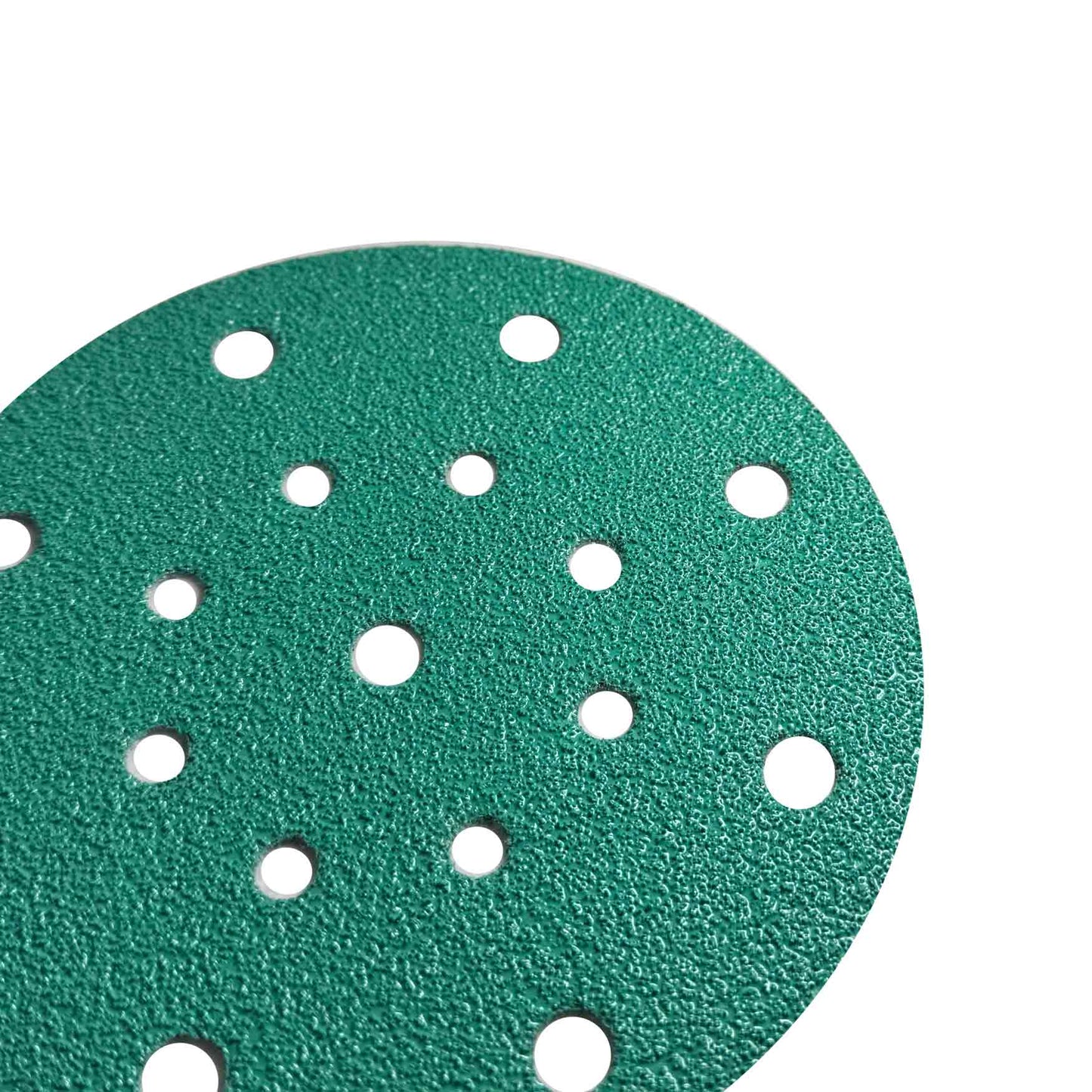 Stacked ProTools sanding discs P40 grit for aggressive surface stripping