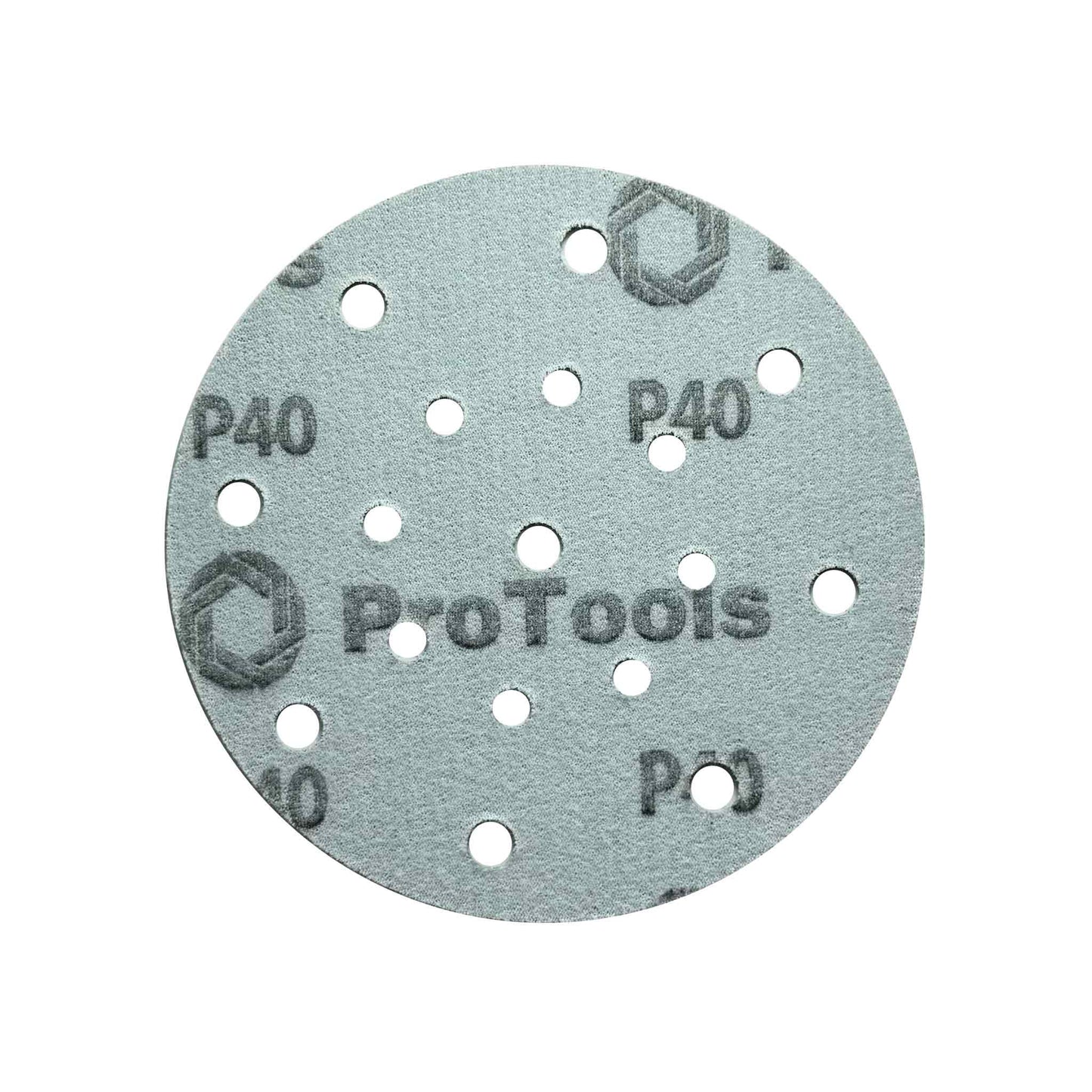 Hook and loop back of 150mm disc for secure sander attachment