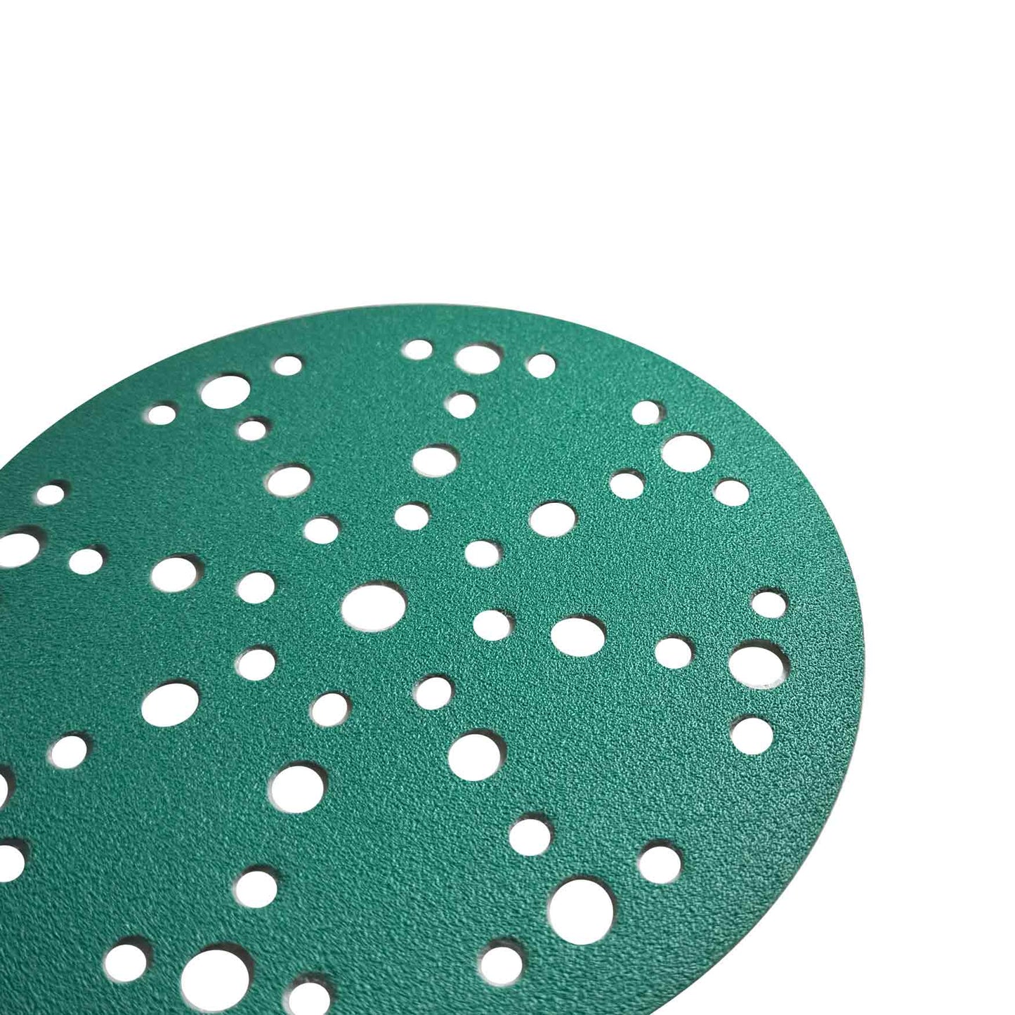 Stacked ProTools sanding discs 120 grit used for paint and filler finishing