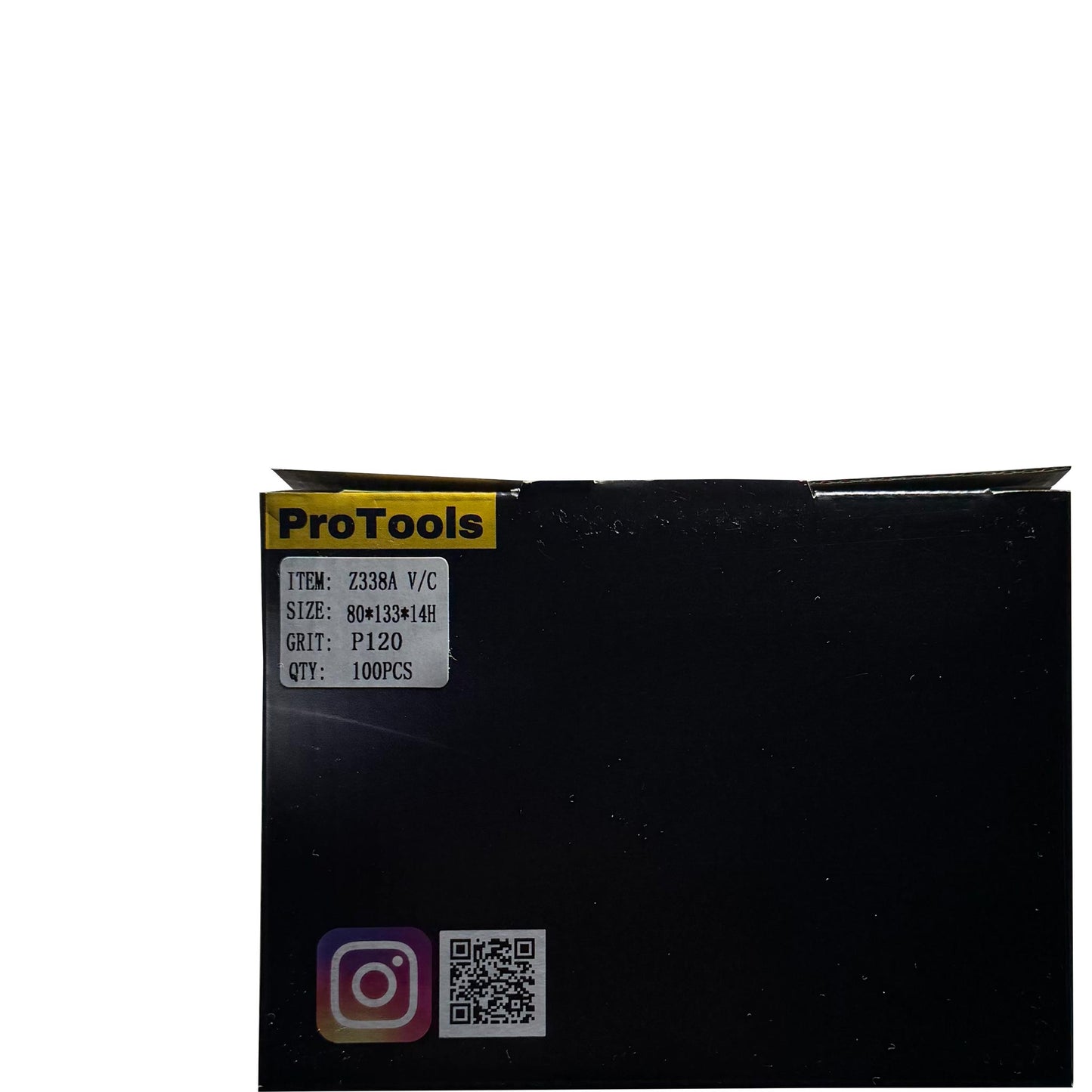Box of 100 ProTools fine sanding sheets for orbital sanders