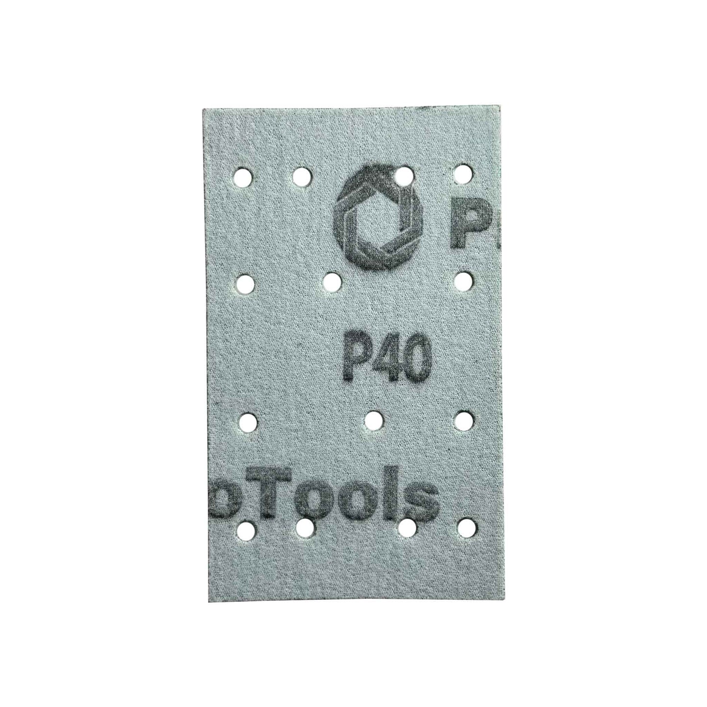 Sanding Sheet 80x133mm P40 14 Hole, 100 Pcs Box