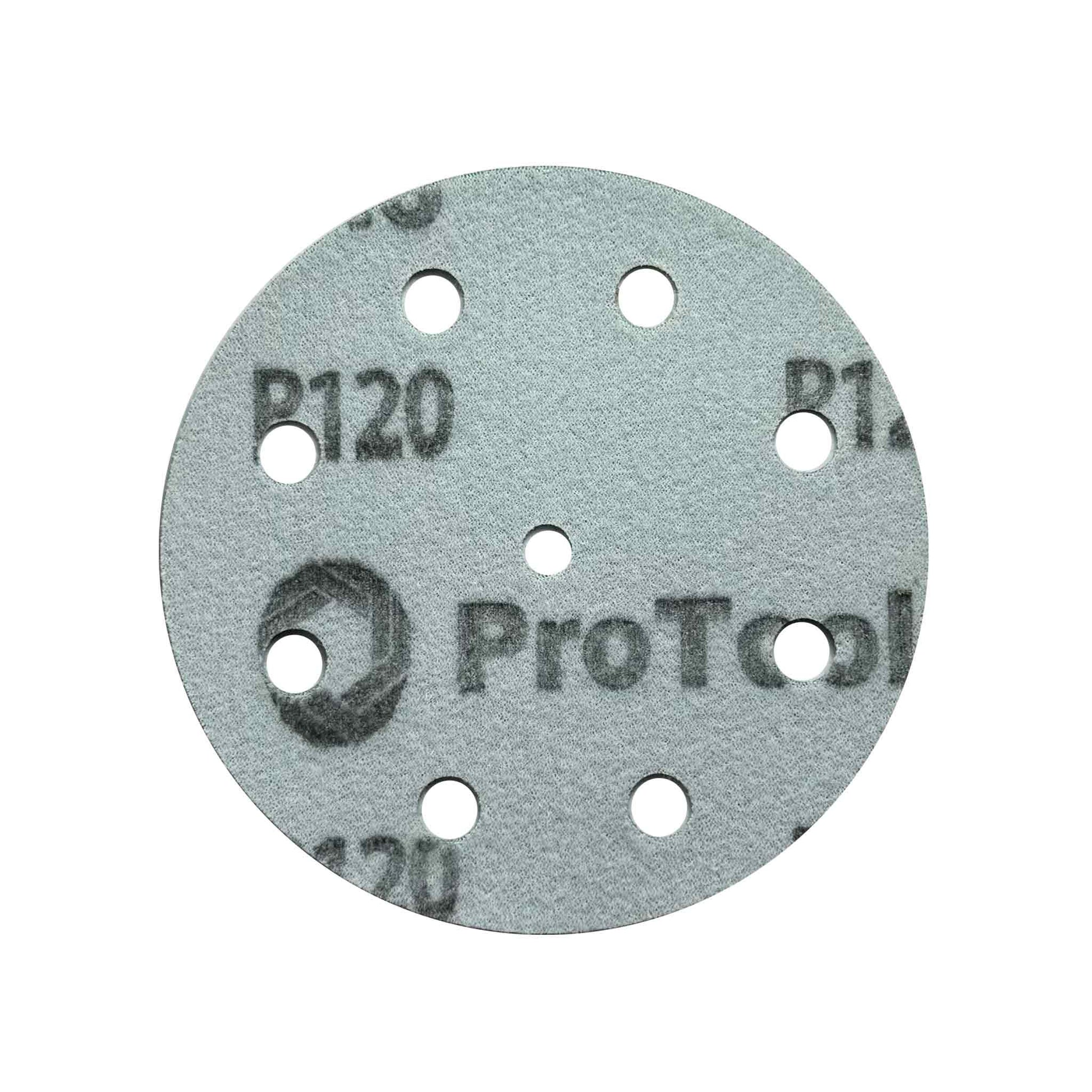 Hook and loop backing on ProTools sanding disc for fast changeover