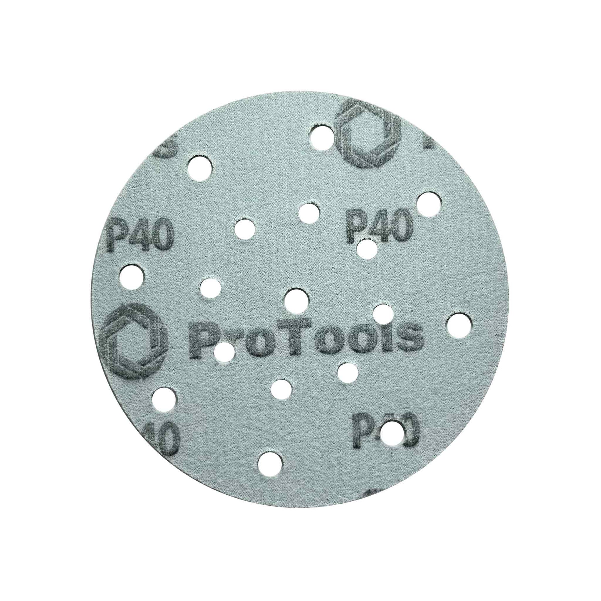 Hook and loop back of 150mm disc for secure sander attachment