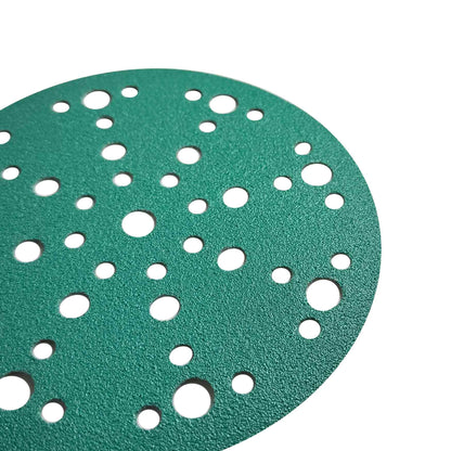 Stacked 150mm P80 sanding discs for timber and filler surface prep