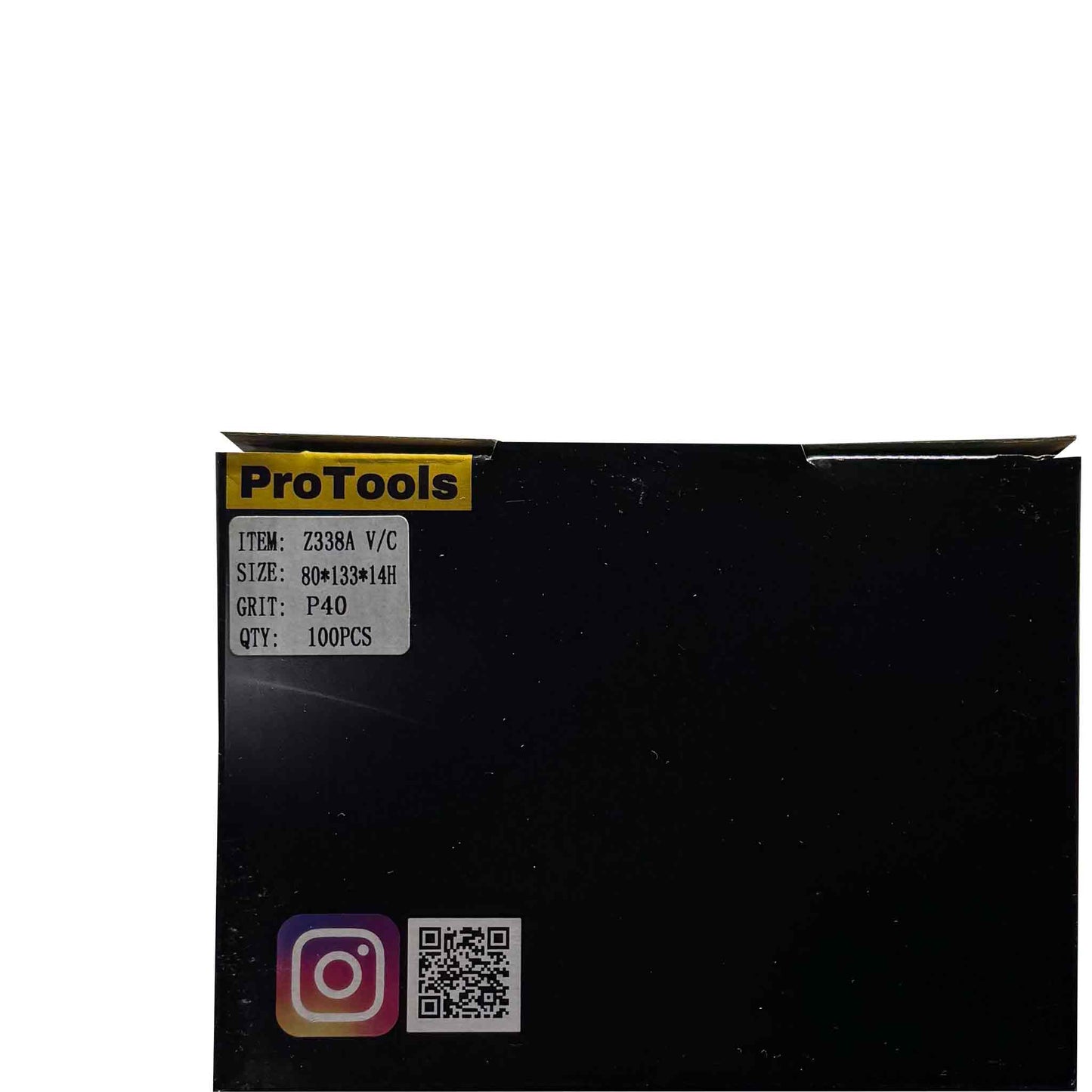 Sanding Sheet 80x133mm P40 14 Hole, 100 Pcs Box