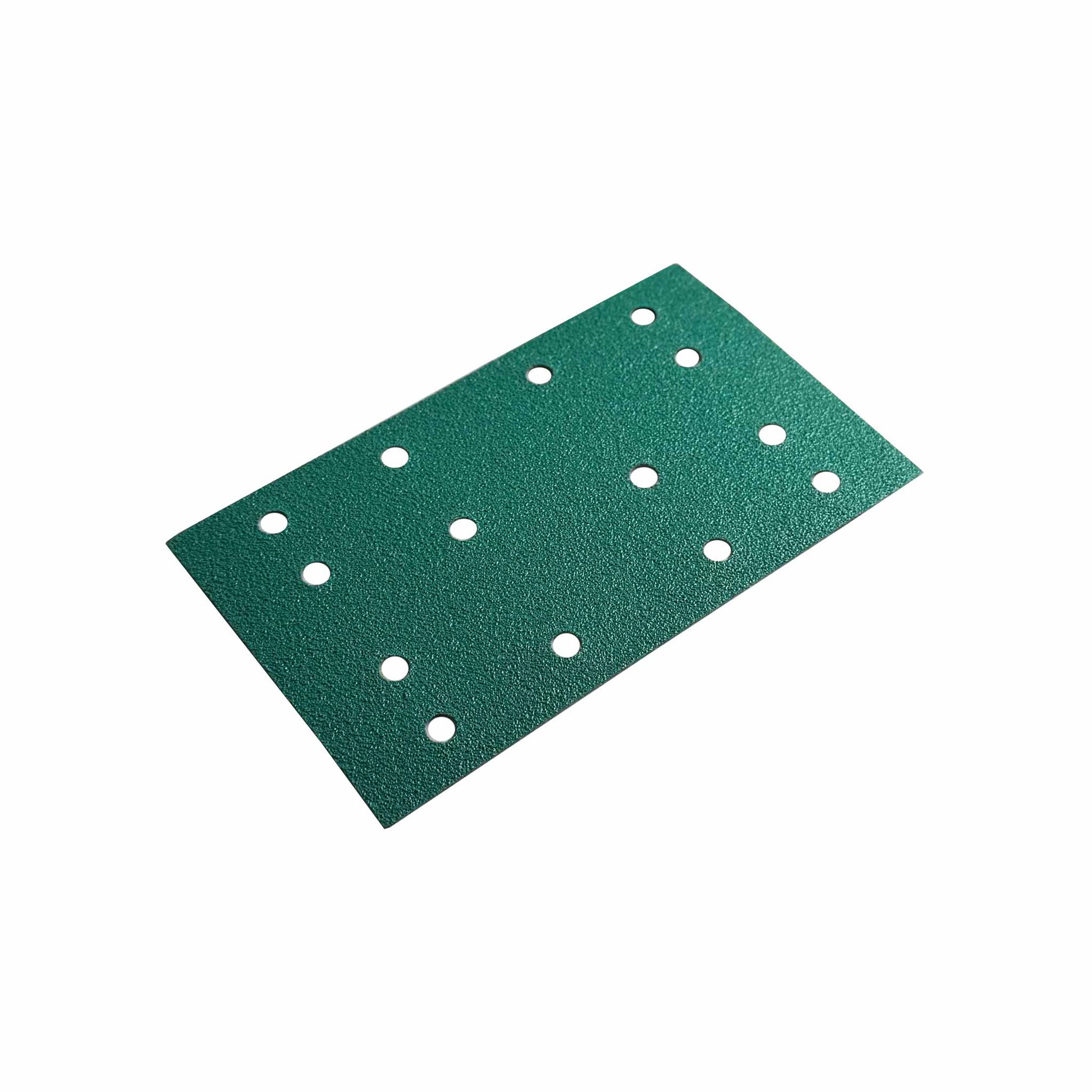 Hook and loop backed sanding sheet designed for industrial use