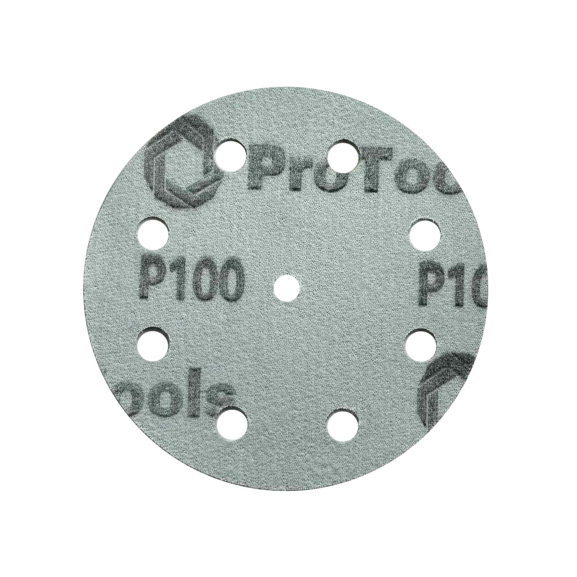 Close-up of P100 abrasive surface for smooth sanding results