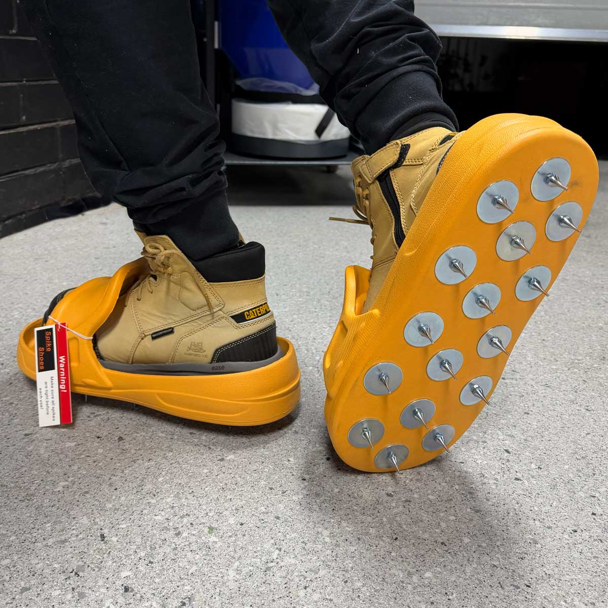 Professional Slip-On Spiked Shoes for Epoxy & Polyaspartic Flooring